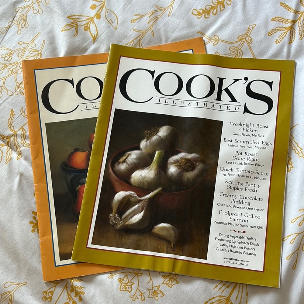 Cook’s Illustrated Magazine Set - Two Cooking Magazines Dinner Food Ideas